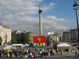 Trafalgar Square a mistrovství světa ve fotbale.